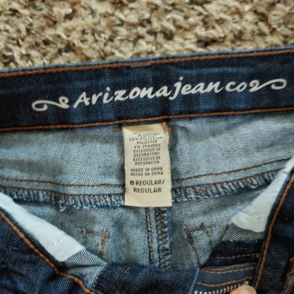 Girl's Arizona Darkwash Straigtleg Jeans - Picture 4 of 10